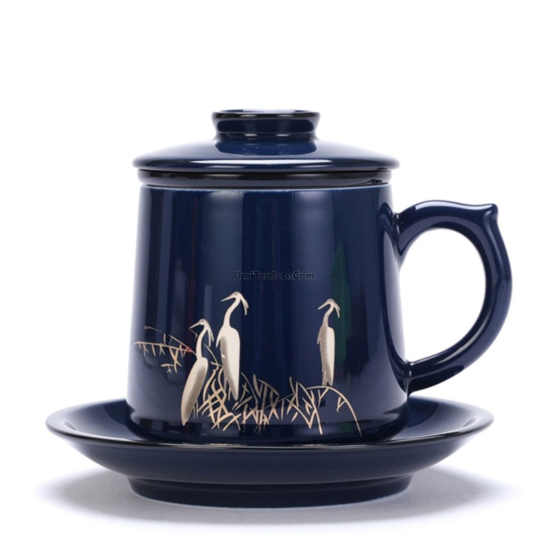 Amazon.com | Jusalpha® Porcelain Tea Cup and Saucer Coffee