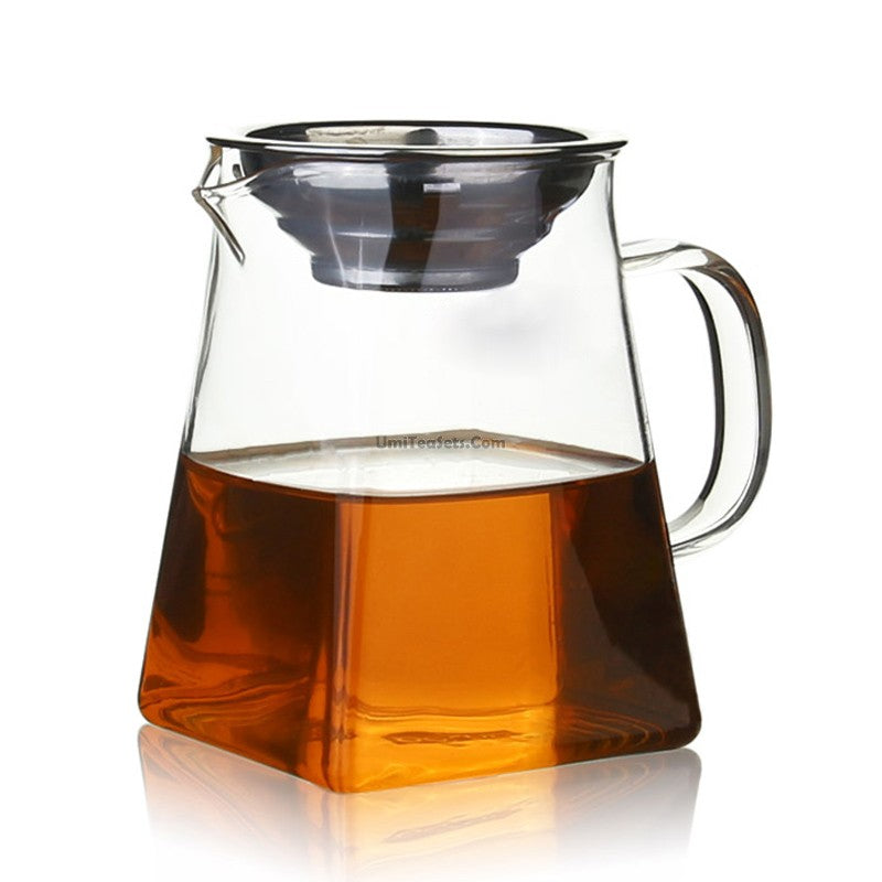 Thickened Glass Fair Cup With Strainer