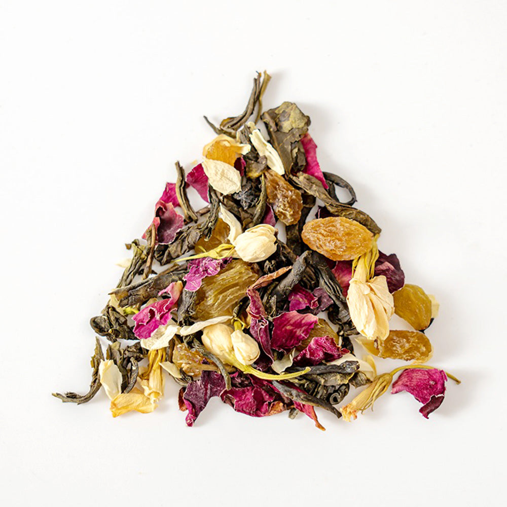 White Grape Rose Jasmine Green Fruit Tea