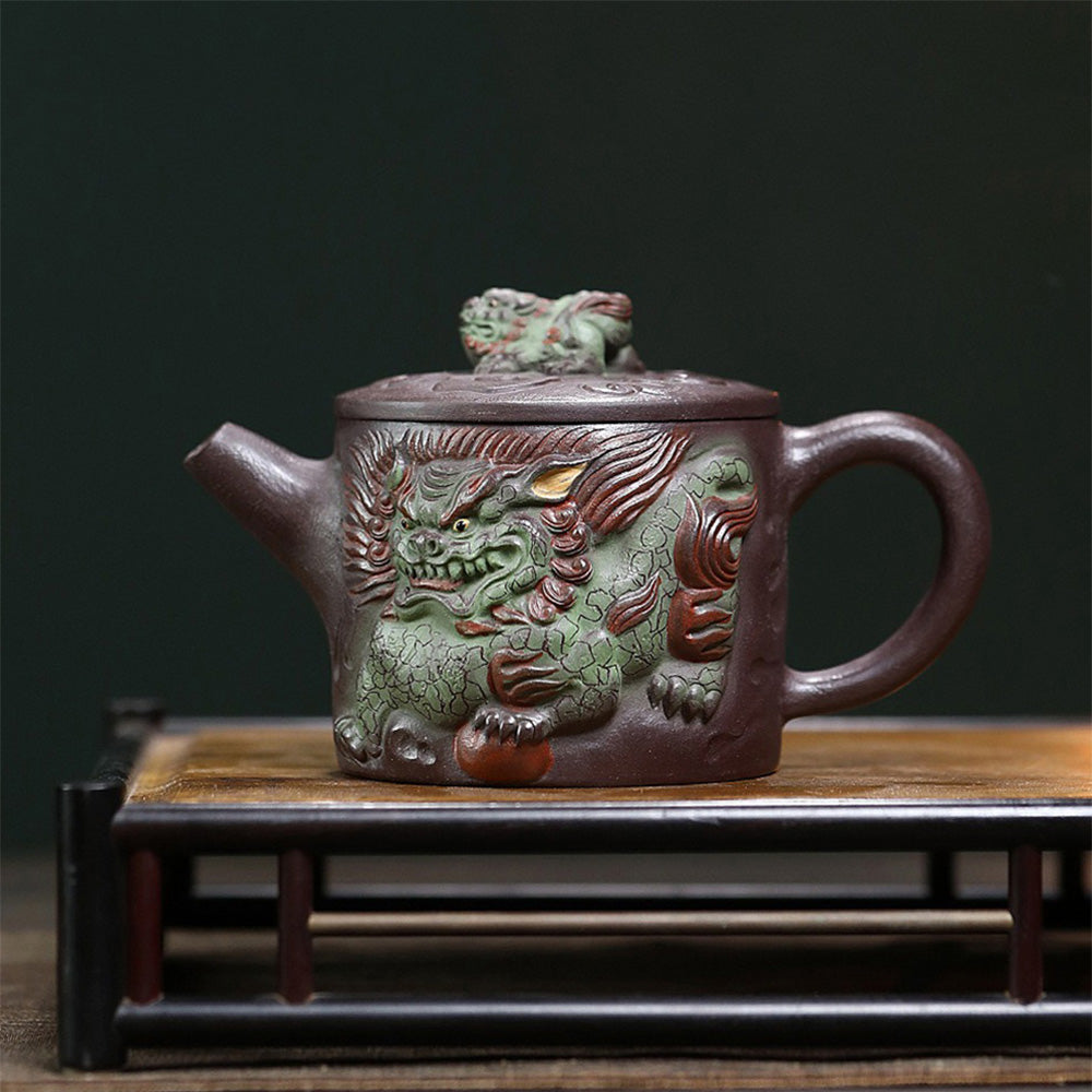 Yixing Purple Clay Kirin Hanwa Teapot