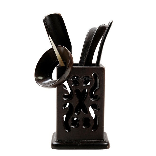 Black Hollow Tea Utensil Set