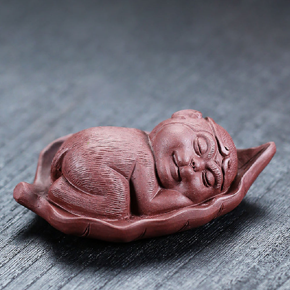 Little Monkey On Bodhi Leaf Tea Pet