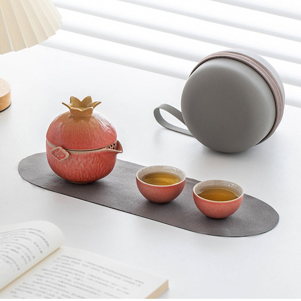 Pomegranate Shape Travel Tea Set