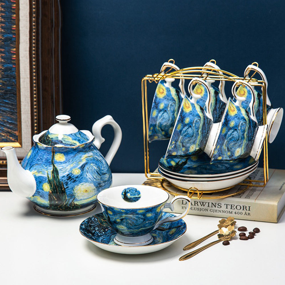 The Starry Night Bone China Tea Set