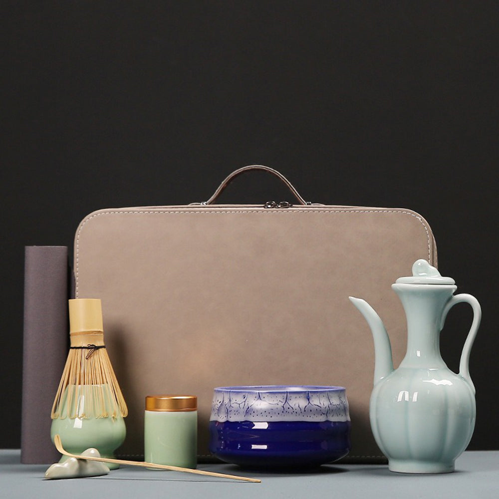 Matcha Green Tea Set With Travel Bag