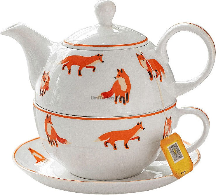 TEA＠　1001 Fox Bone China Tea For One Set – Umi Tea Sets